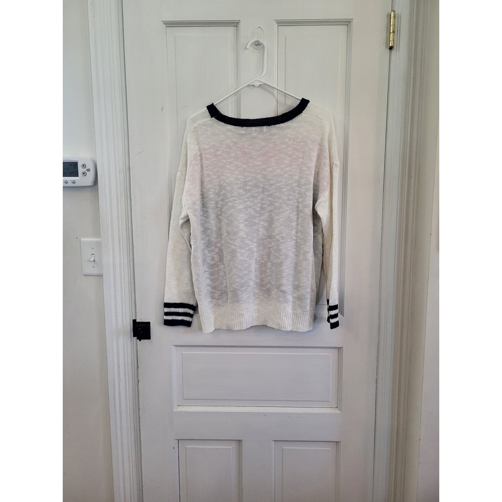 Simply Southern Women Weekend Fair Isle Gondola Winter Knit Sweater White L/XL - Picture 3 of 7